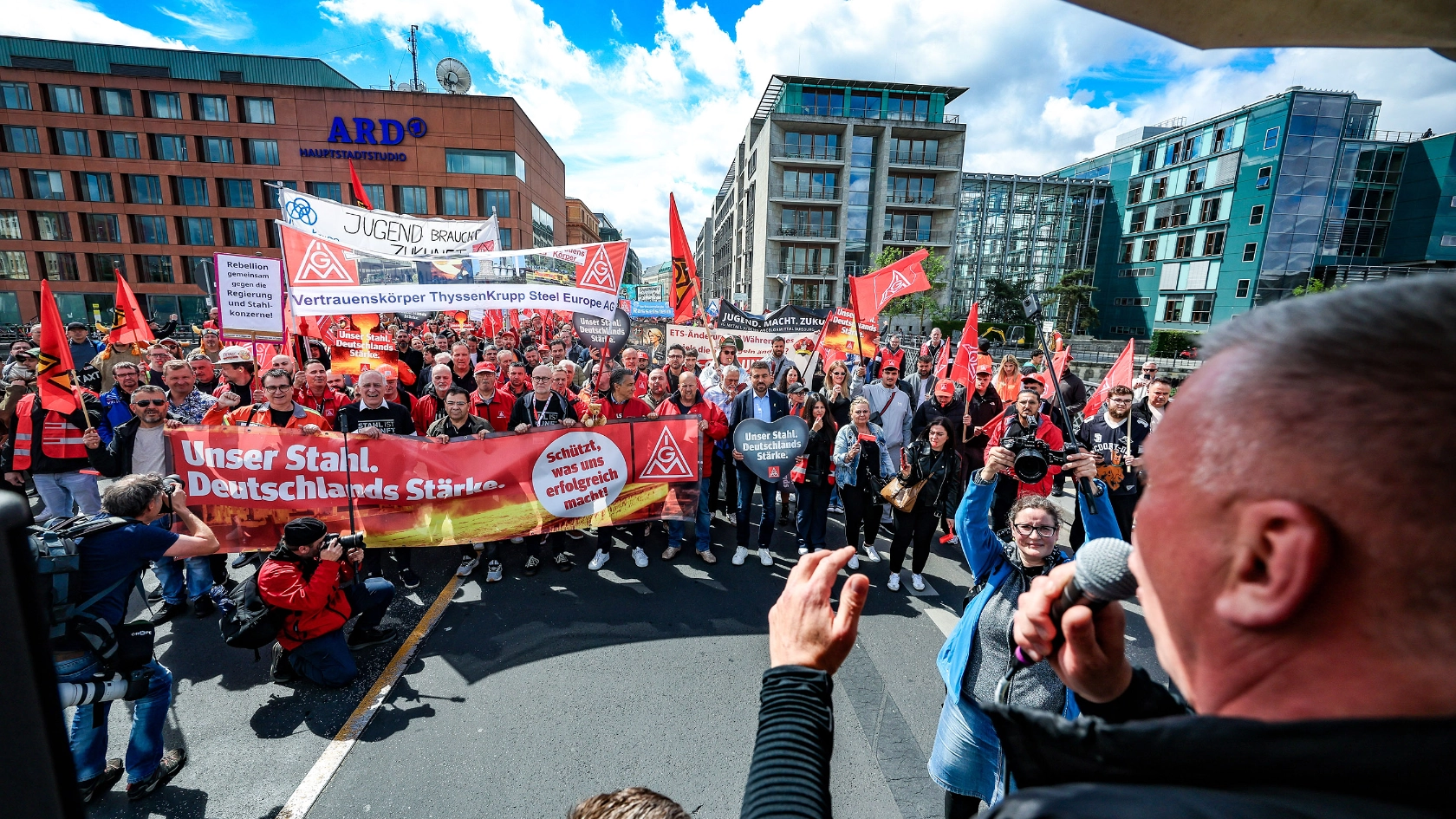 Stahl-Aktionstag in Berlin