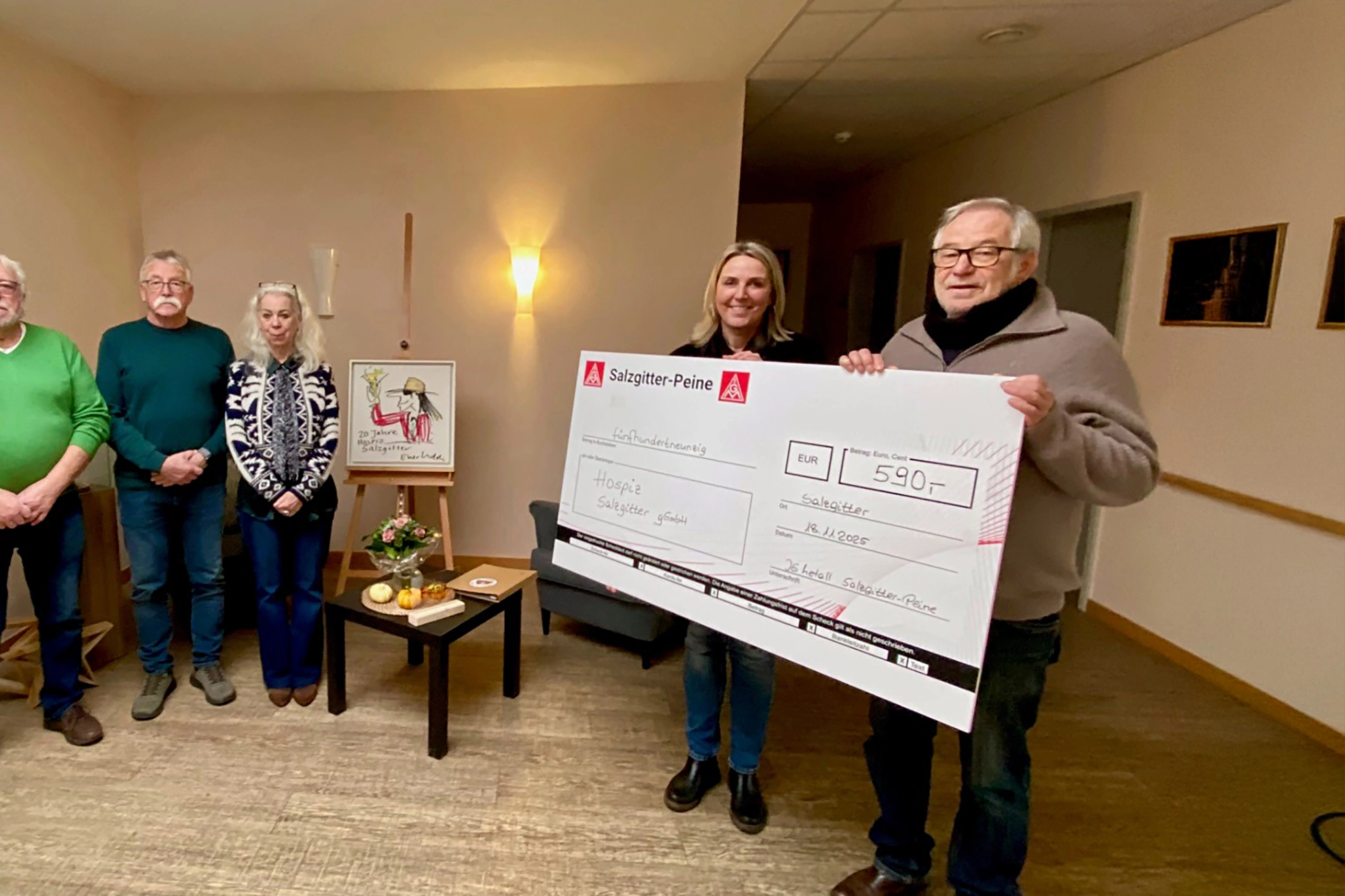 Spendenübergabe Senior*innen Hospiz SZ-Bad