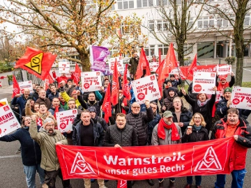 Mehr als 6000 Beschäftigte am Montag im Warnstreik in Niedersachsen
