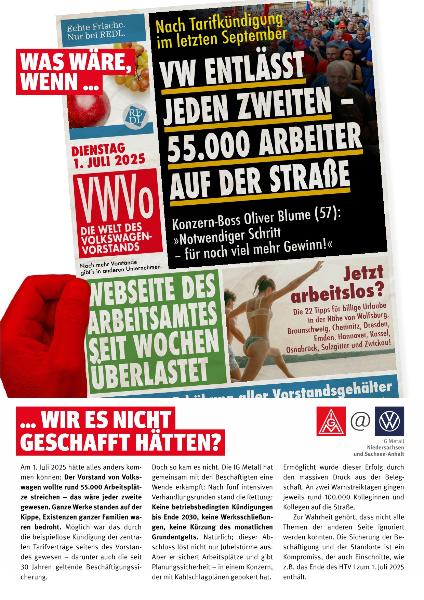 IG Metall-Flugblatt zu Volkswagen Nr. 12/2025
