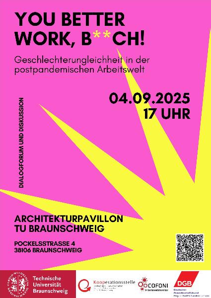 Poster You better work, b**ch – Geschlechterungleichheit in der postpandemischen Arbeitswelt“