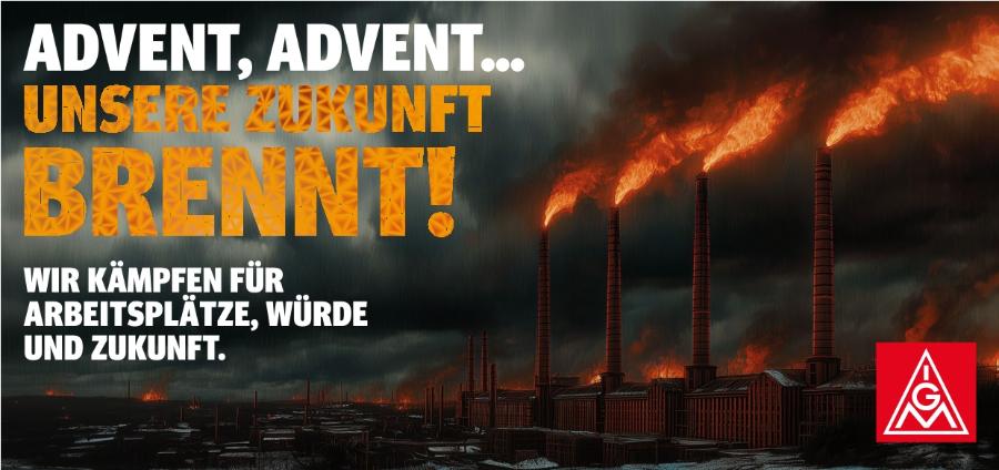IG Metall-Adventskampagne Klappkarte