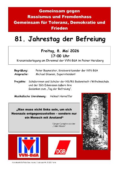 81. Jahrestag der Befreiung