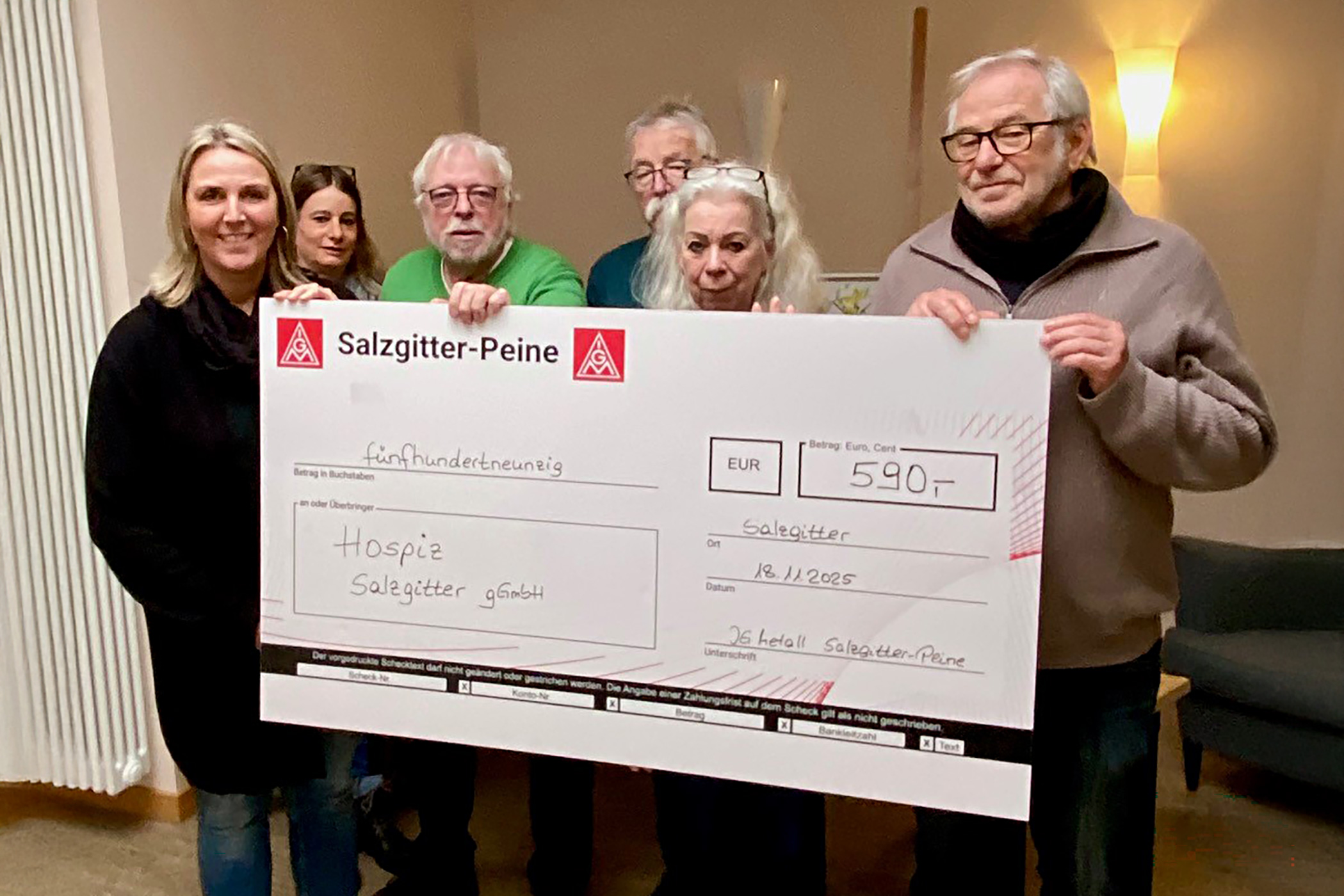 Spendenübergabe Senior*innen Hospiz SZ-Bad